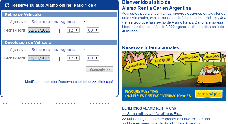 阿拉莫租车（阿根廷）官网